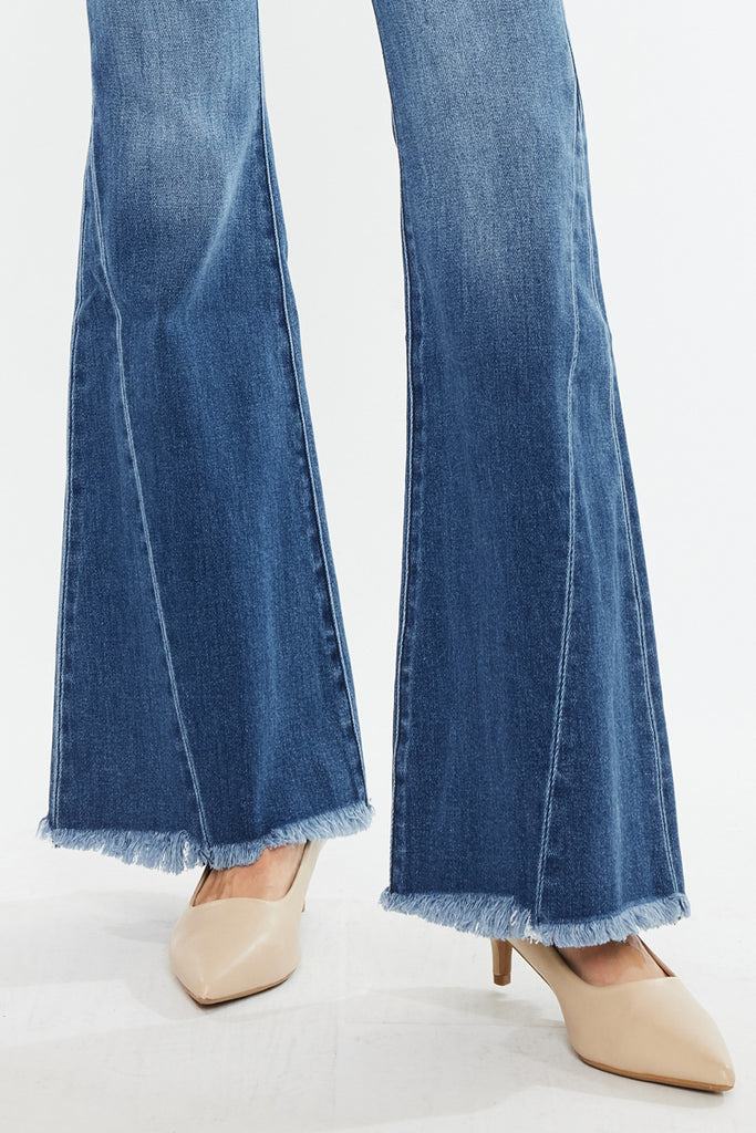 Cleo Mid Rise Flare Jeans