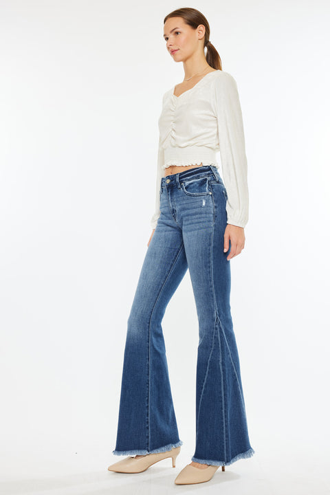 Cleo Mid Rise Flare Jeans