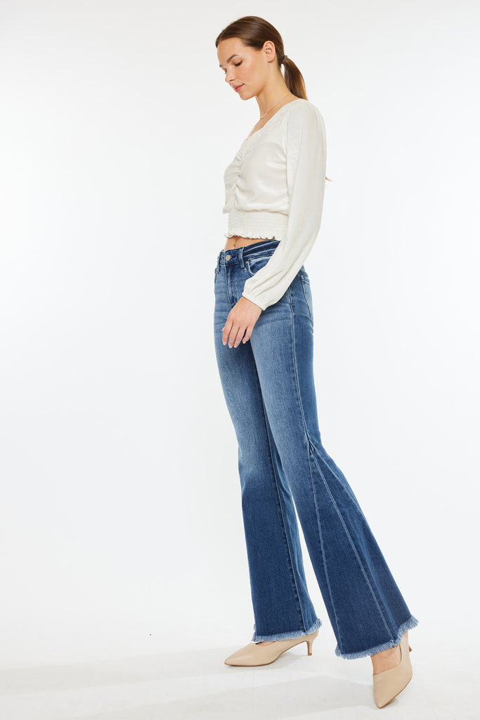 Cleo Mid Rise Flare Jeans