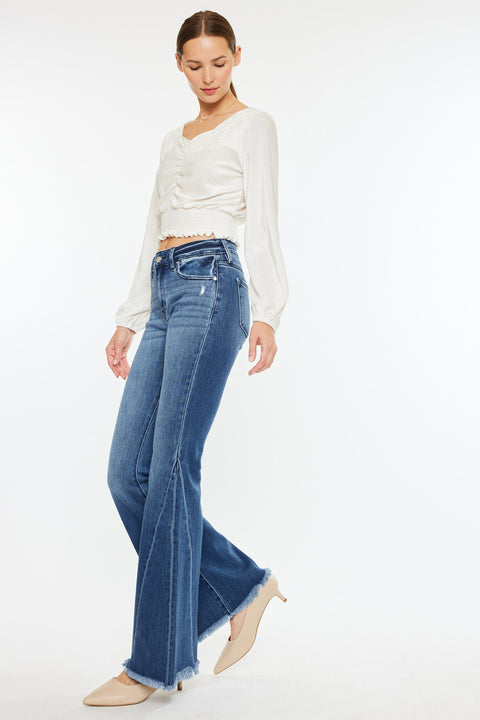 Cleo Mid Rise Flare Jeans