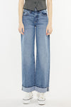 Kolbie High Rise Cuffed Wide Leg Jeans - Official Kancan USA