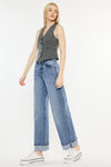 Kolbie High Rise Cuffed Wide Leg Jeans - Official Kancan USA