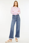 Astra High Rise Wide Leg Jeans