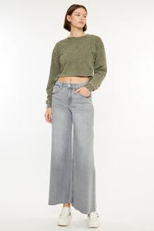  Bada High Rise Cropped Palazzo Jeans - Official Kancan USA