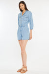 Aileen Sleeves Denim Romper