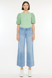  Darla High Rise Cropped  Wide Leg Jeans - Official Kancan USA