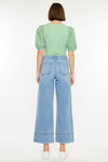 Darla High Rise Cropped  Wide Leg Jeans - Official Kancan USA