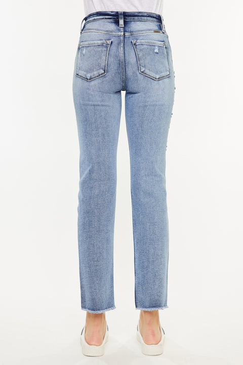 Sadie High Rise Straight Leg Jeans - Official Kancan USA