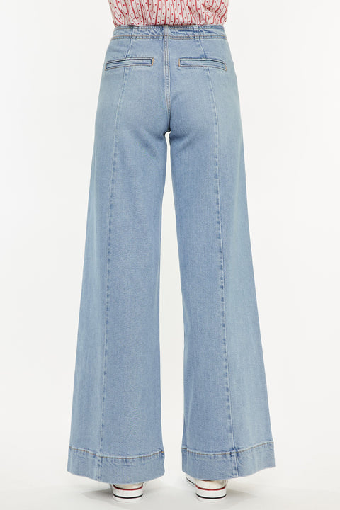 Deena High Rise Wide Leg Jeans - Official Kancan USA