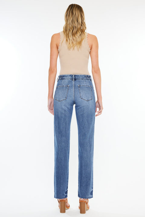 Melody High Rise True Straight Jeans - Official Kancan USA