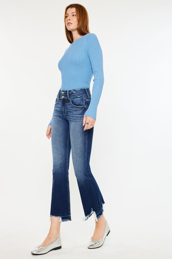 Celina High Rise Cropped Flare Jeans