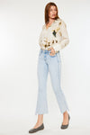 Elsie Mid Rise Cropped Flare Jeans