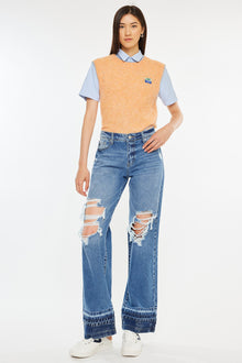  Linda High Rise Wide Leg Jeans