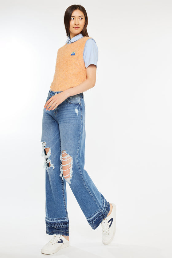 Linda High Rise Wide Leg Jeans