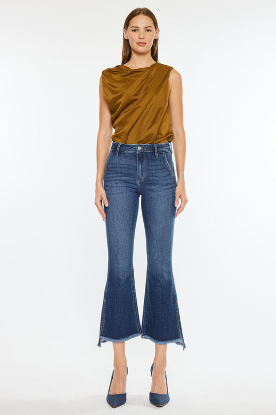 Reba High Rise Cropped Flare Jeans