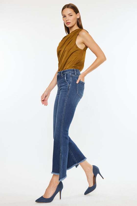 Reba High Rise Cropped Flare Jeans