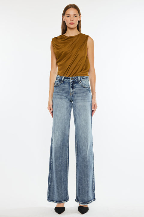 Venice Mid Rise Wide Leg Jeans