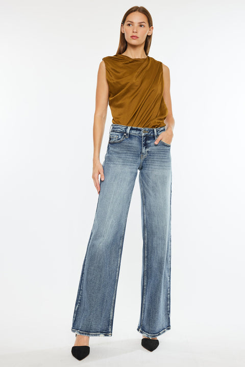 Venice Mid Rise Wide Leg Jeans