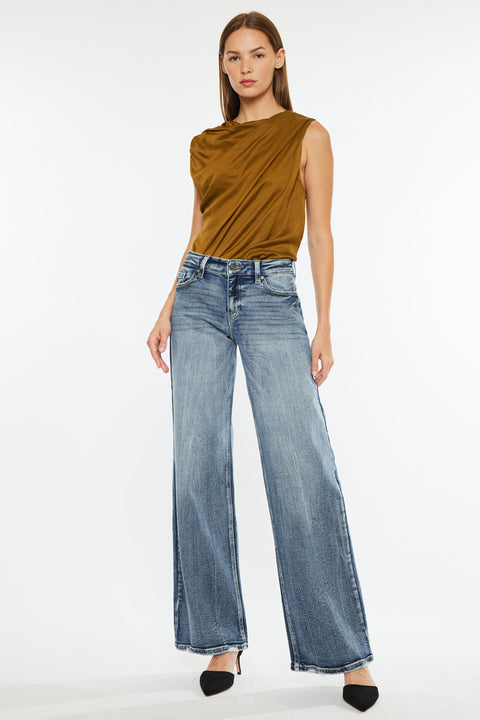 Venice Mid Rise Wide Leg Jeans