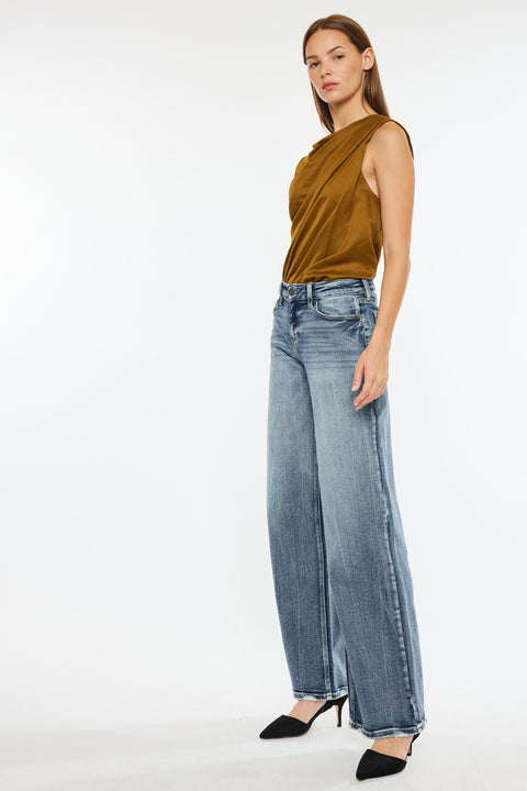 Venice Mid Rise Wide Leg Jeans