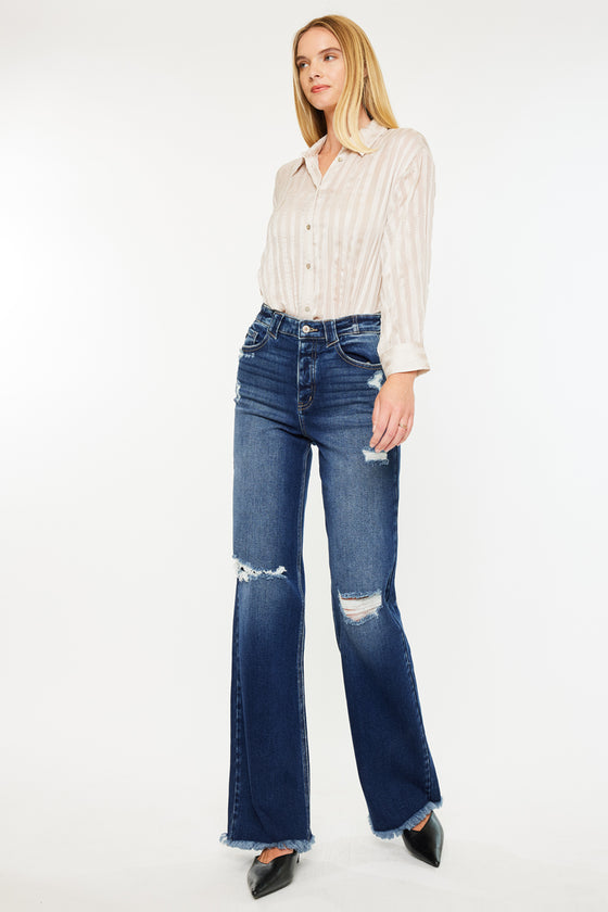 Izzie High Rise 90's Flare Jeans