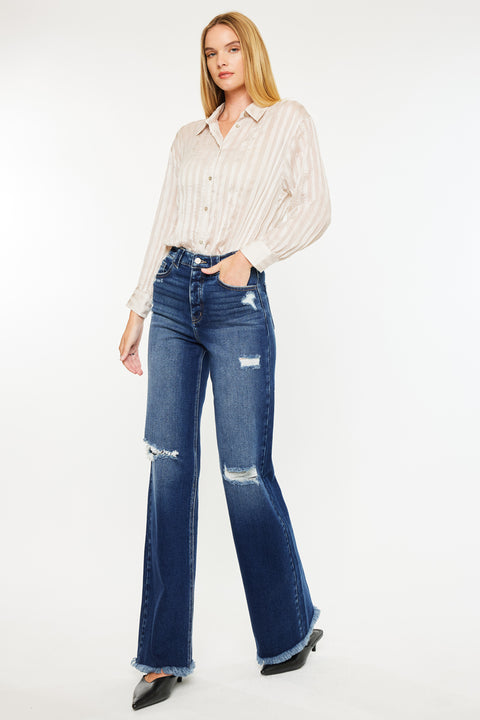 Izzie High Rise 90's Flare Jeans