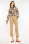 Ronnie High Rise Slim Straight Leg Cargo Jeans