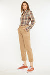 Ronnie High Rise Slim Straight Leg Cargo Jeans