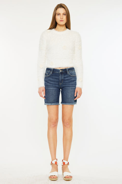 Chelsea Mid Rise Midi Shorts