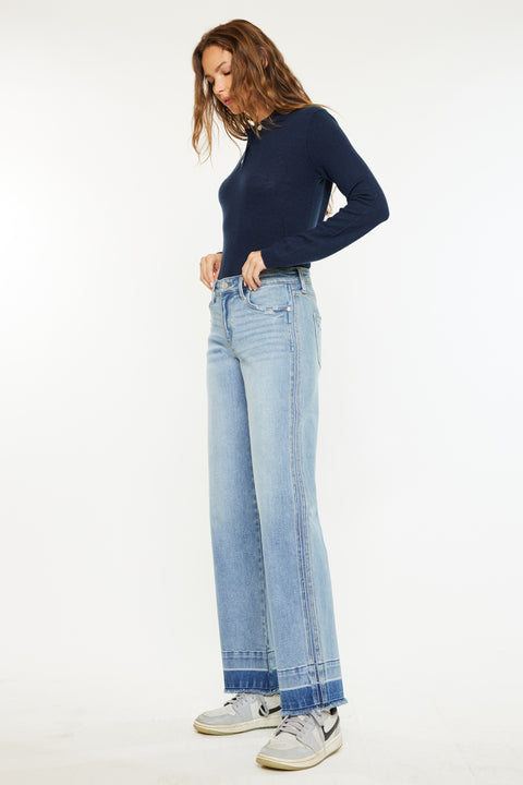 Lizette Mid Rise Wide Leg Jeans