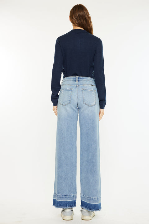 Lizette Mid Rise Wide Leg Jeans