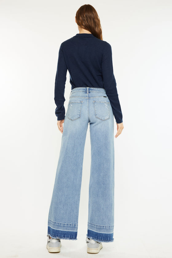 Lizette Mid Rise Wide Leg Jeans