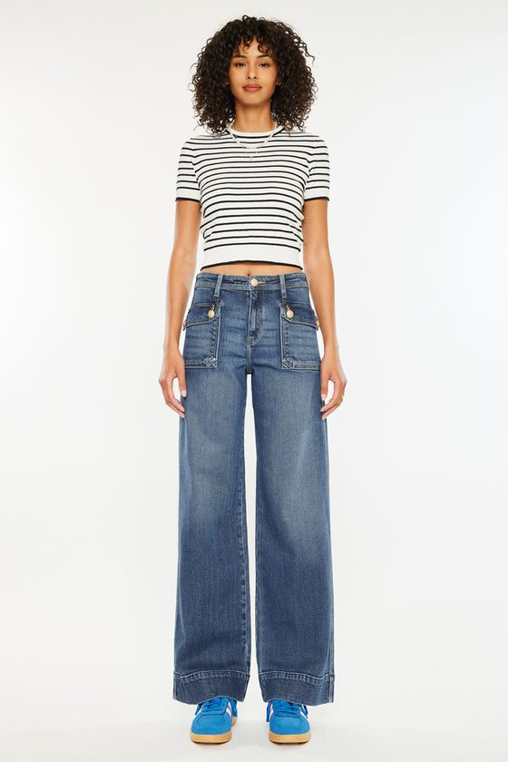 Luka High Rise Wide Leg Jeans