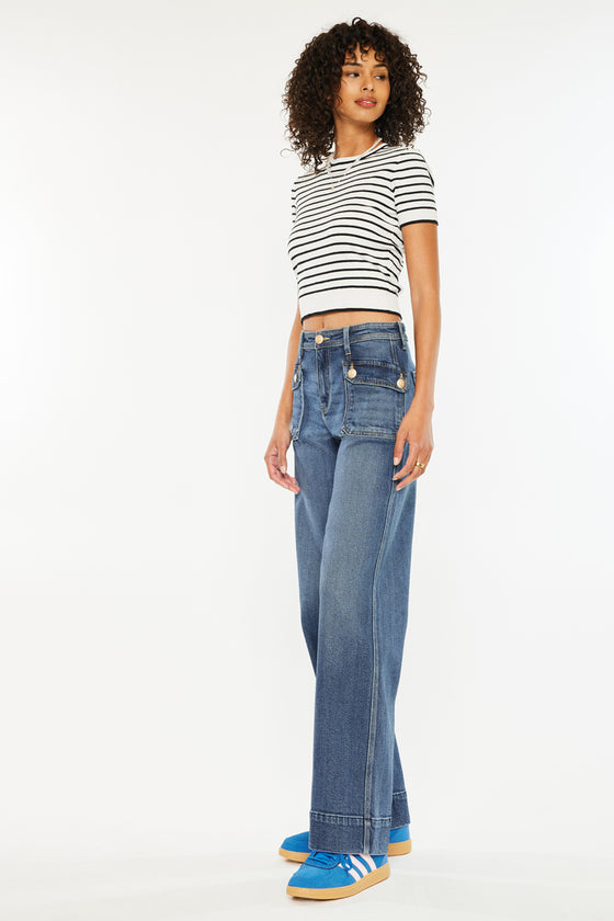 Luka High Rise Wide Leg Jeans