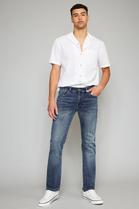 Colton Medium Wash Slim Straight - Men - Official Kancan USA