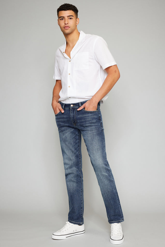 Colton Medium Wash Slim Straight - Men - Official Kancan USA