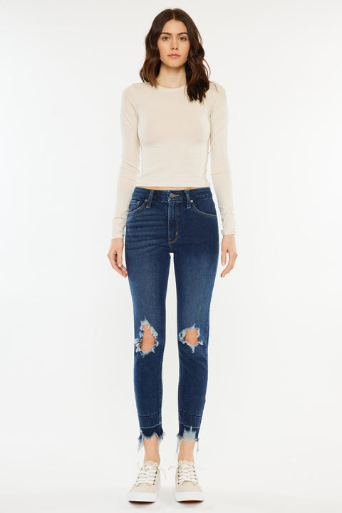 Ahri High Rise Ankle Skinny Jeans - Official Kancan USA