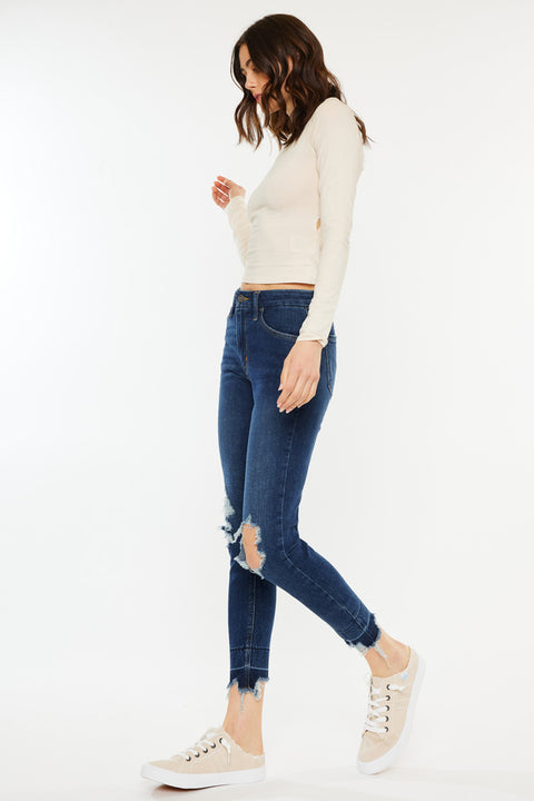 Ahri High Rise Ankle Skinny Jeans - Official Kancan USA