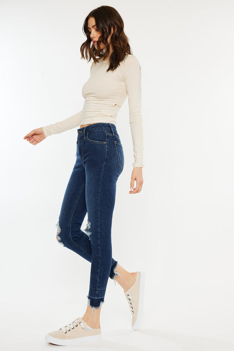 Ahri High Rise Ankle Skinny Jeans - Official Kancan USA