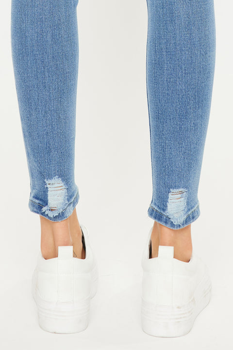 Jenna Mid Rise Ankle Skinny Jeans - Official Kancan USA