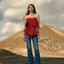 Mia Premier High Rise Distressed Flare - Official Kancan USA