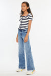 Glen High Rise Wide Leg Flare Kid Jeans - Official Kancan USA