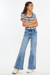 Glen High Rise Wide Leg Flare Kid Jeans - Official Kancan USA