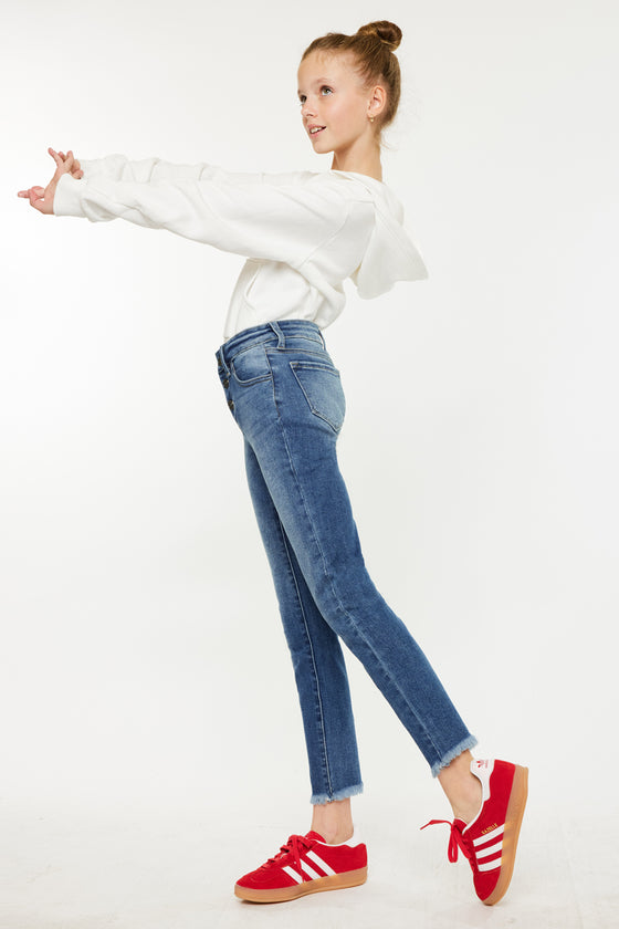 Marinette High Rise Ankle Skinny Kid Jeans