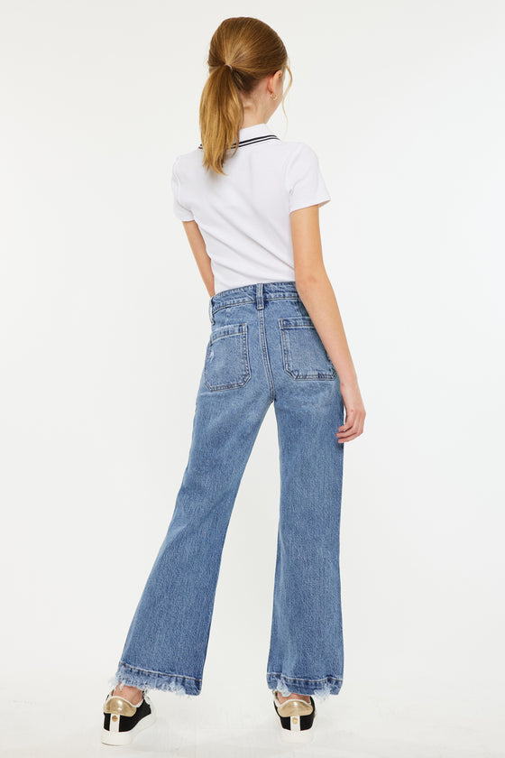 Sherri High Rise Wide Leg Flare Kid Jeans