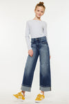 Cleo High Rise Kids Cropped Wide Leg