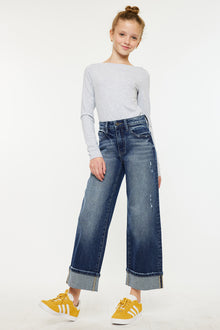  Cleo High Rise Kids Cropped Wide Leg