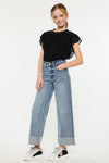 Danielle High Rise Kids Cropped Wide Leg