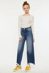 America High Rise Kids Cropped Wide Leg