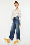 America High Rise Kids Cropped Wide Leg